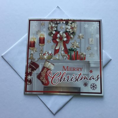 Box of indoor scene Christmas cards