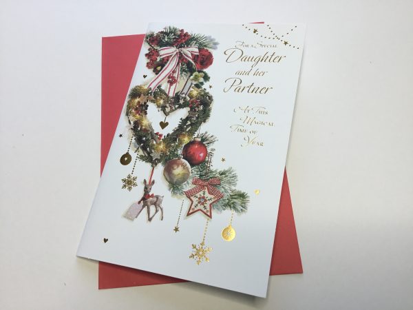 Daughter and Partner Christmas card