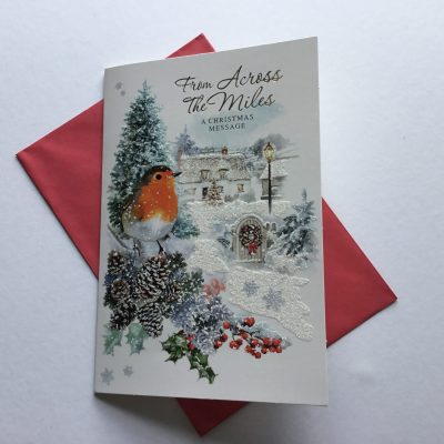 From Across the miles Christmas card