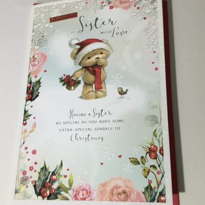 Sister Cute Christmas card (Simon Elvin)