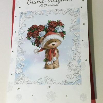 Granddaughter Cute Christmas card