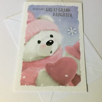 Great Granddaughter Cute Christmas card