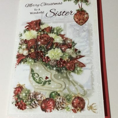 Sister Traditional Christmas card (Simon Elvin)
