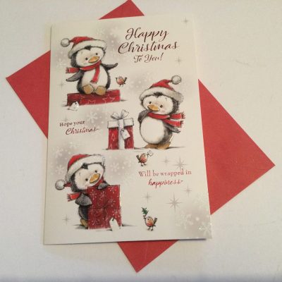Happy Christmas Open Cute Card (Simon Elvin)