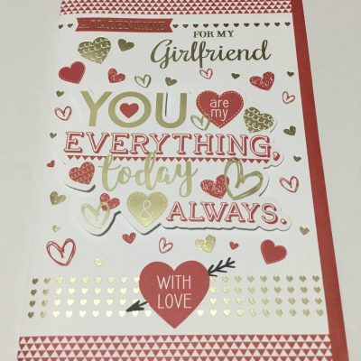 Girlfriend Traditional Valentines Card