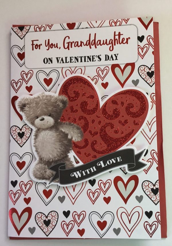 Granddaughter Cute Valentines Card