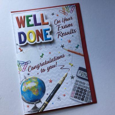 Well Done Exam Results Card