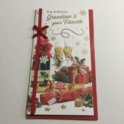 Grandson & Fiancee Traditional Christmas Card