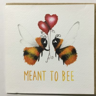 “MEANT TO BEE” blank card