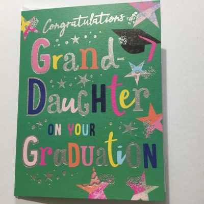 Graduation Granddaughter Card.