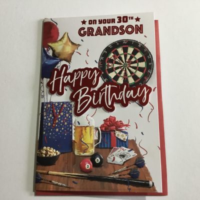 Grandson 30th Birthday Card